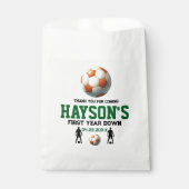 サッカー1年目を終える1歳の誕生日パーティー フェイバーバッグ (正面)