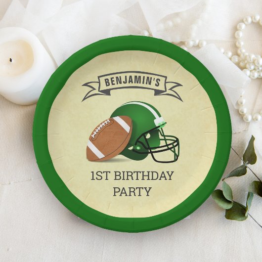 サッカー1歳の誕生日パーティー ペーパープレート