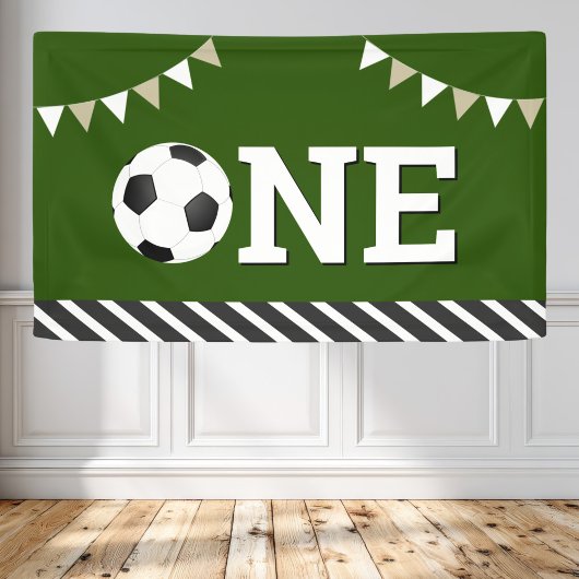 サッカー1歳の誕生日パーティー 横断幕