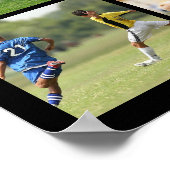 サッカー11枚フォトコラージュパーソナライズされたポスター ポスター (角)