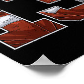 サッカー13誕生日少年13歳B ポスター (角)