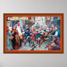 サッカー14世紀 – 1908アートプリントコピー ポスター