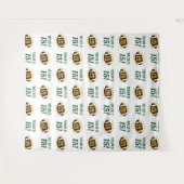 サッカー15番誕生日ボーイズ|ステップの繰り返しの背景 タペストリー (正面(横))