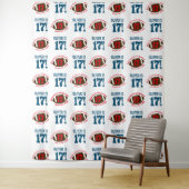 サッカー17歳誕生日男子 | ステップリピート背景 タペストリー (インサイチュ)