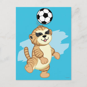 サッカー2を遊ぶWebkinz Meerkat ポストカード