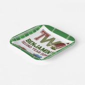 サッカー2年目のダウン誕生日 ペーパープレート (傾斜あり)