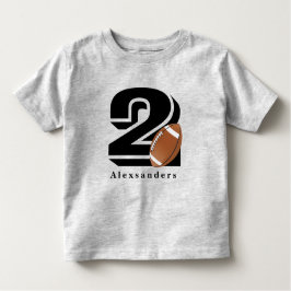 サッカー2歳、2歳の誕生日かわいいスポーツファン トドラーTシャツ