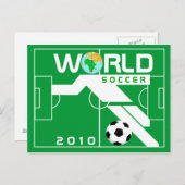 サッカー2010年ワールドカップ絵はがき ポストカード (正面/裏面)