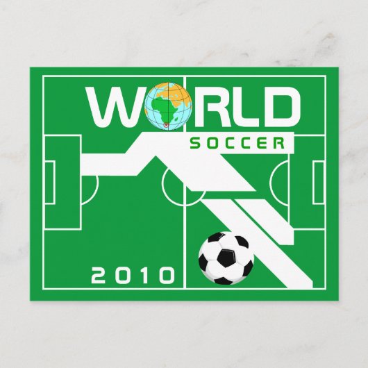 サッカー2010年ワールドカップ絵はがき ポストカード (正面)