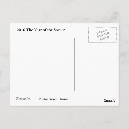 サッカー2010 ポストカード (裏面)