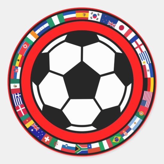 サッカー2010 ラウンドシール (正面)