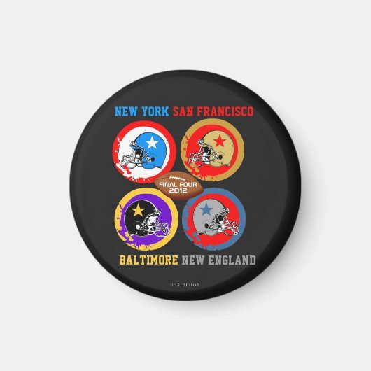 サッカー2012ファイナルフォーマグネット1 マグネット (正面)