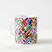 サッカー2014パターン コーヒーマグカップ (正面左)