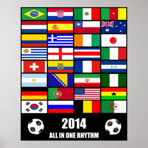 サッカー2014 ポスター