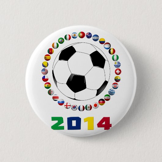 サッカー2014 2530 缶バッジ (正面)