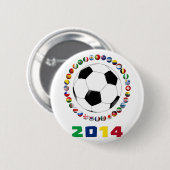 サッカー2014 2530 缶バッジ (正面&裏面)