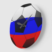 サッカー2018年三色ボールシンボル ラージ壁時計 (傾斜)
