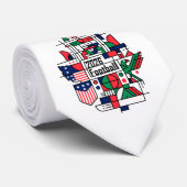 サッカー2026 アメリカ、カナダ、メキシコ フットボールアート ネクタイ (ロール)