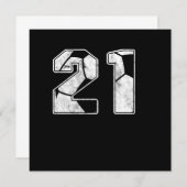 サッカー21st誕生祝いスポーツギフト 招待状 (正面/裏面)