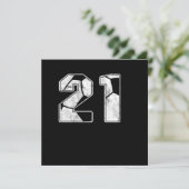 サッカー21st誕生祝いスポーツギフト 招待状 (スタンド正面)