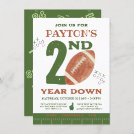 サッカー2nd 3d 4thダウンサッカー誕生日 招待状