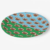 サッカー4年目のダウン誕生日 ペーパープレート (アングル)