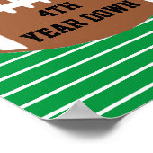 サッカー4年目のダウン誕生日 ポスター (角)