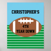 サッカー4年目のダウン誕生日 ポスター (正面)