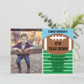 サッカー4年目のダウン誕生日 招待状 (スタンド正面)