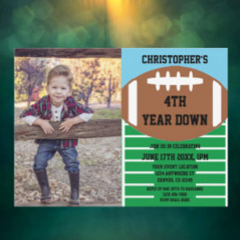 サッカー4年目のダウン誕生日 招待状