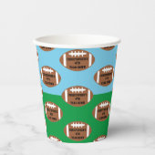 サッカー4年目のダウン誕生日 紙コップ (正面)