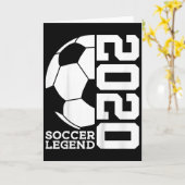 サッカー5歳誕生日サッカー伝説 カード (黄色い花)