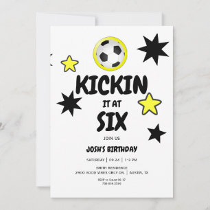 サッカー6回生誕会でキックイン 招待状