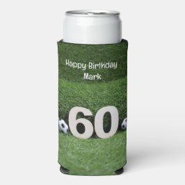 サッカー60回誕生日パーティー スリム缶クーラー