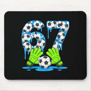 サッカー67シックスセブンジェンアルファミームドリップ67アイス マウスパッド