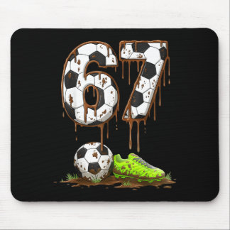 サッカー67シックスセブンメーム少年ティーンエイジャーGen Alpha マウスパッド