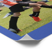 サッカー7の写真コラージュ – 名前、チーム、年 ポスター (角)