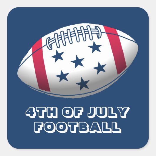 サッカー7月4日 スクエアシール (正面)