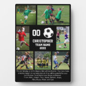 サッカー7枚フォトコラージュチーム名 フォトプラーク (正面)