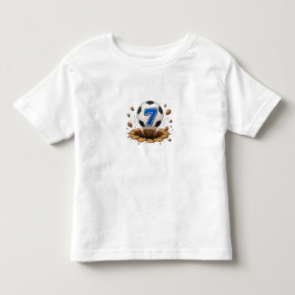 サッカー7番キッズTシャツ | フットボール スポーツ トドラーTシャツ