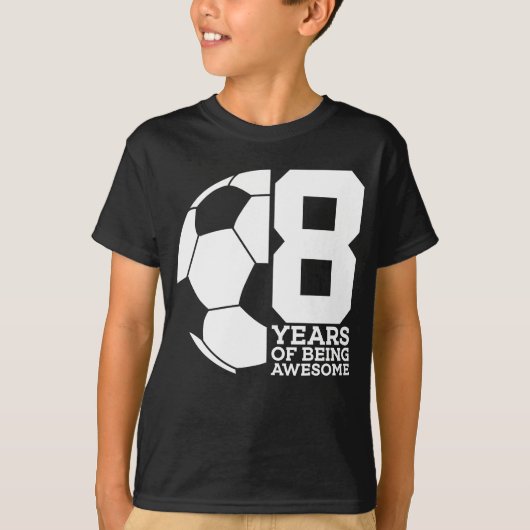 サッカー8年目素晴らしの8年間 Tシャツ (正面)