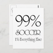 サッカー99% ポストカード (正面/裏面)