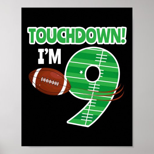 サッカー9thバースデーパーティープレイヤーゲーム愛好家チーム ポスター (正面)