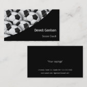 サッカー|のフットボールのスポーツコーチ 名刺 (正面/裏面)