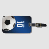 サッカー|のフットボールの最も最高のなプレーヤーいいえ ラゲッジタグ (正面横)