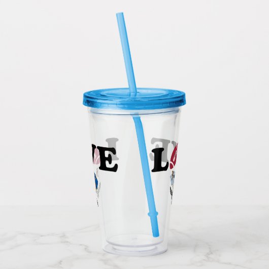 サッカー アクリルタンブラー (左)