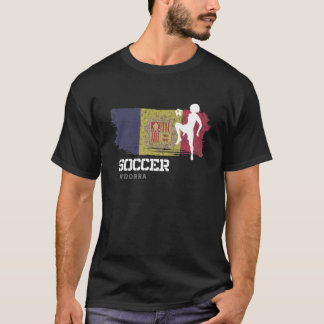 サッカー アンドラ フラッグ フットボール 女子サッカー ガールズ Tシャツ