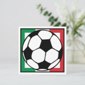 サッカー。イタリア広場。サッカーボール 招待状 (スタンド正面)