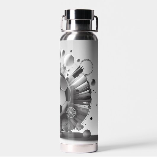 サッカー ウォーターボトル (背面)