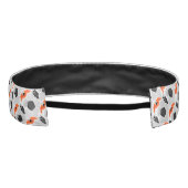 サッカー⚽オレンジ、白黒 アスレチックヘッドバンド (裏面)